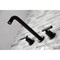 Kingston Brass Roman Tub Faucet, Oil Rubbed Bronze, Wall Mount KS8025CML - alternate 3